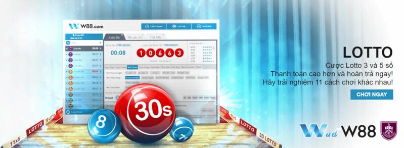 Chơi Lotto tại nhà cái W88 với nhiều điều thú vị, hấp dẫn