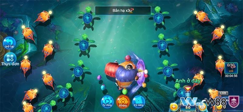 Hãy nắm kỹ chiến thuật và luật game bắn cá Crazy Fish 2 W88